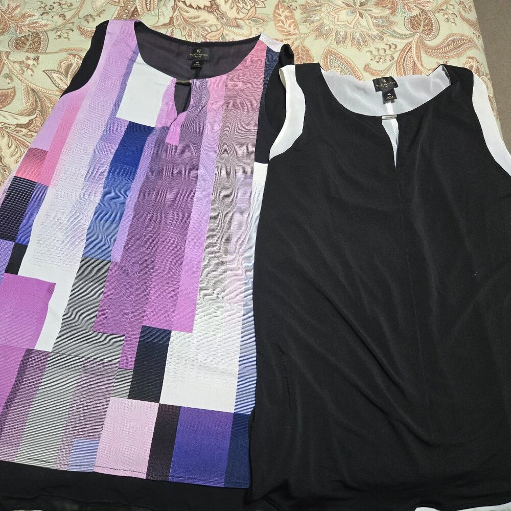 Worthington PL double lines tunics 2 for  under $20